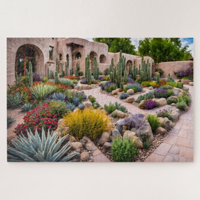 Puzzle Xeriscaped Courtyard (Horizontal)
