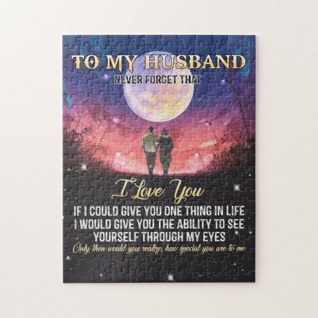 Puzzle Xmas Gift | To My Husband I Love You (Vertical)