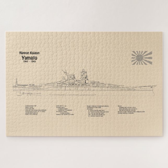 Puzzle Yamato - Diseño de Planes de Diseño de Diseño de B (Horizontal)