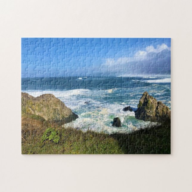 Puzzle Yaquina Cabeza Área Natural Excepcional, Oregón (Horizontal)