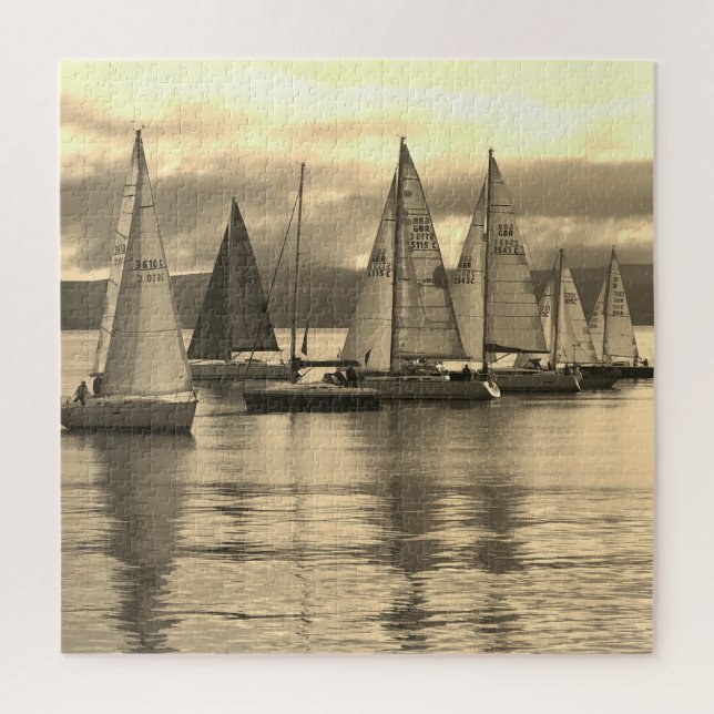 Puzzle Yates en la bahía de Rothesay, Escocia. (Vertical)
