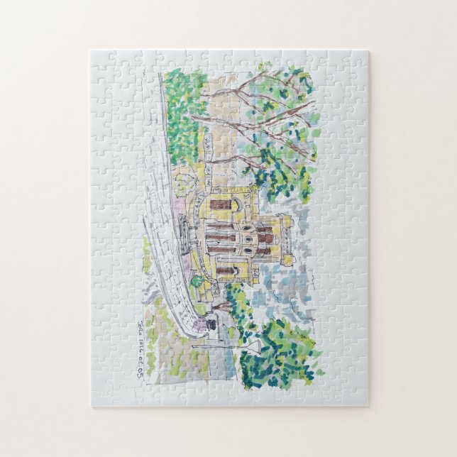 Puzzle Yellow Historic Villa (Vertical)