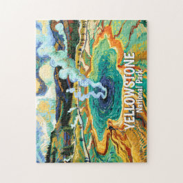 Puzzle Yellowstone National Park Hot Spring Van Gogh Art