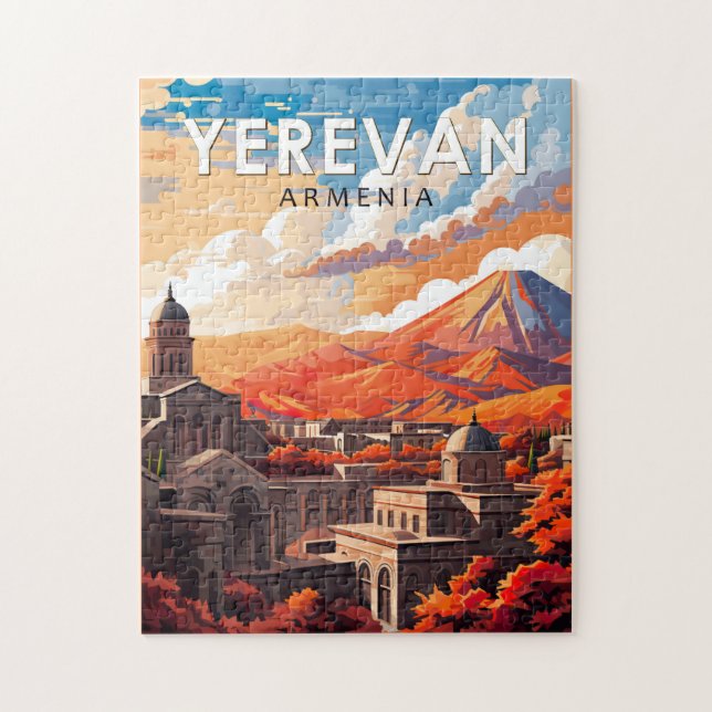 Puzzle Yerevan Armenia Viaje de arte (Vertical)