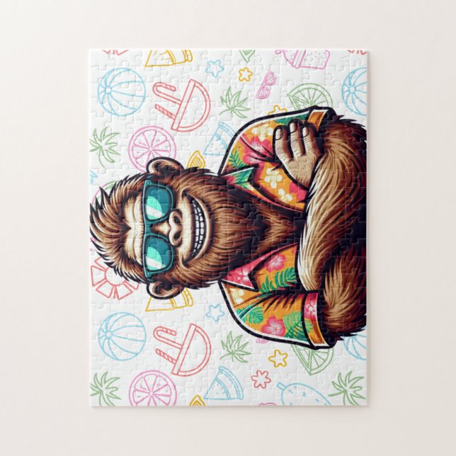 Puzzle Yeti tropical/playa/pie de playa (Vertical)