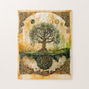 Puzzle Yggdrasil el árbol nórdico de la vida