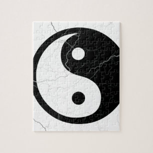 Puzzle Yin blanco y negro y Yang