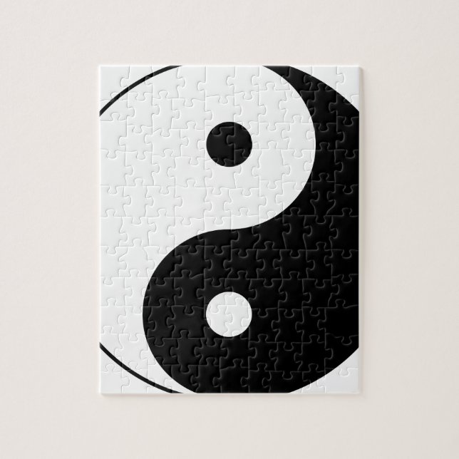 Puzzle Yin y yang (yin-yang, yin yang, 陰 陽). (Vertical)