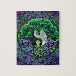 Puzzle Yin Yang con el árbol de la vida