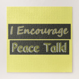 Puzzle "¡Yo animo a hablar de paz!" Diseño Cuto. ¡Hazte c