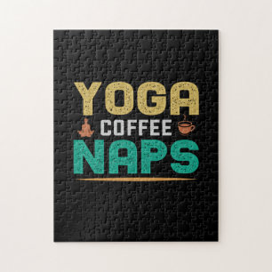 Puzzle Yoga Lover Yoga Coffee Naps