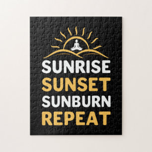 Puzzle Yoga Lover   Yoga Sunrise Sunset Sunburn Repeat
