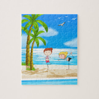 Puzzle Yoga y playa
