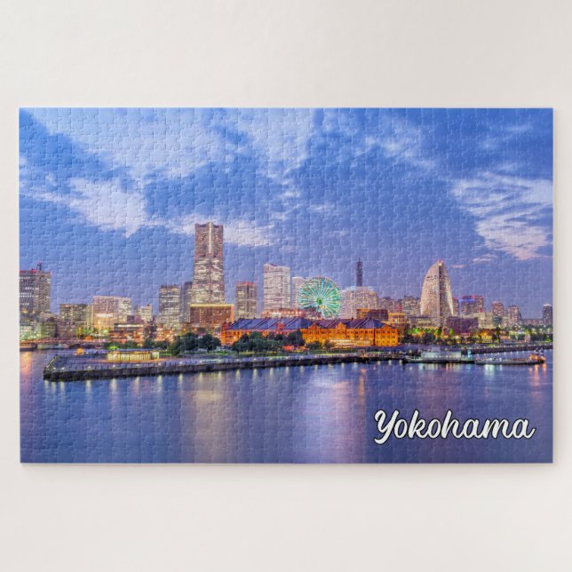 Puzzle Yokohama Skyline, Japón (Horizontal)