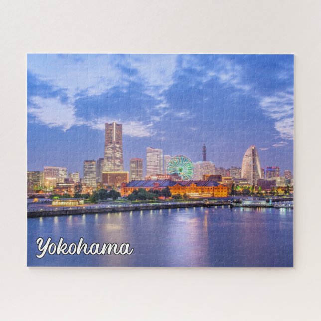 Puzzle Yokohama Skyline, Japón (Horizontal)