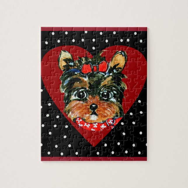 Puzzle Yorkie Poo (Vertical)