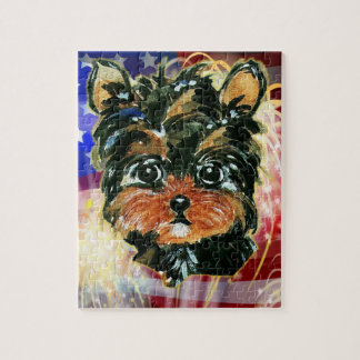 Puzzle YORKIE POO 4 de julio