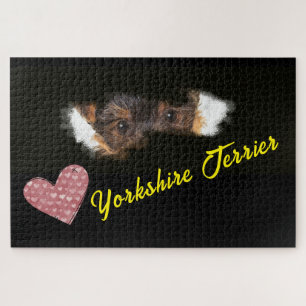 Puzzle Yorkshire Terrier Eyes Color sólido 1000 pieza