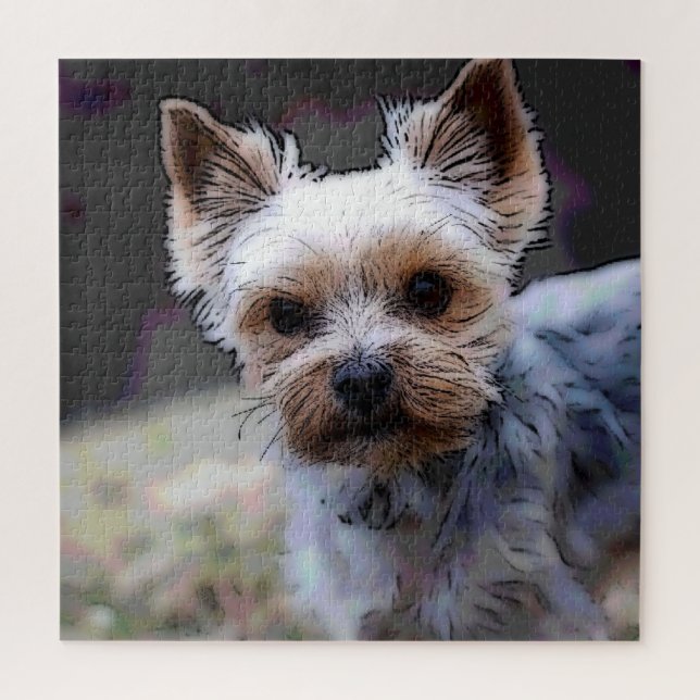 Puzzle Yorkshire terrier, perro, Mascota (Vertical)
