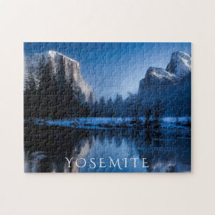 Puzzle Yosemite escénica en invierno