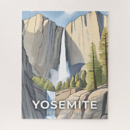 Puzzle Yosemite National Park | Watercolor Travel