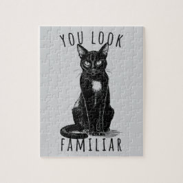 Puzzle You Look Familiar Witches Black Cat