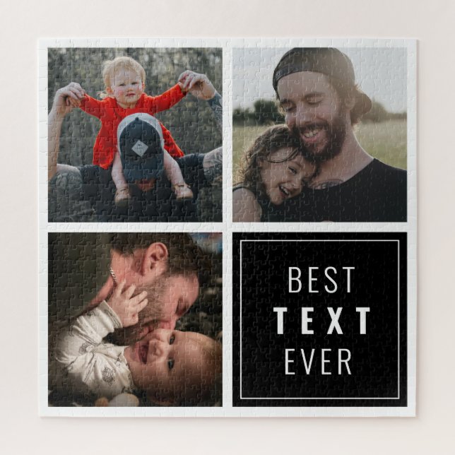 Puzzle Your text here with custom photo (Vertical)