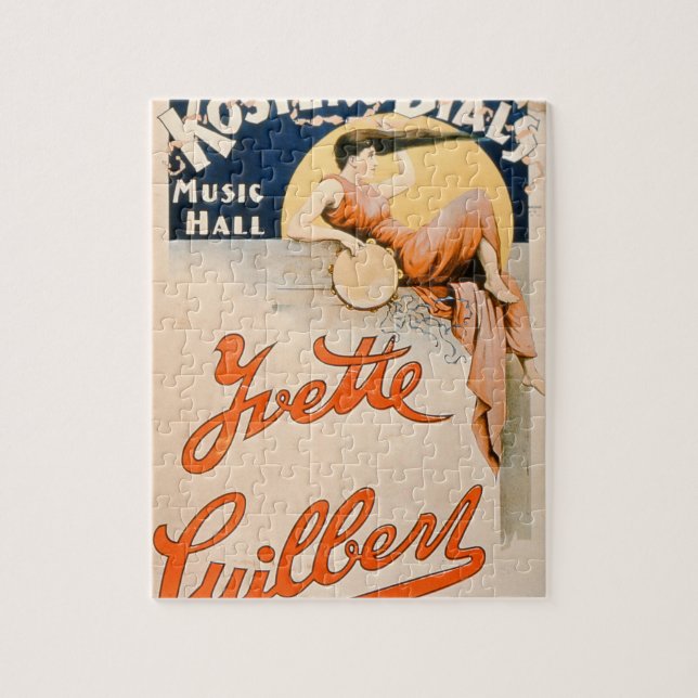 Puzzle 'Yvette Guilbert (c.1869-1944) en Koster y Bial (Vertical)