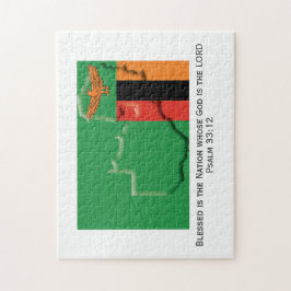 Puzzle ZAMBIA | Nación Bendecida | BANDERA ZAMBIANA