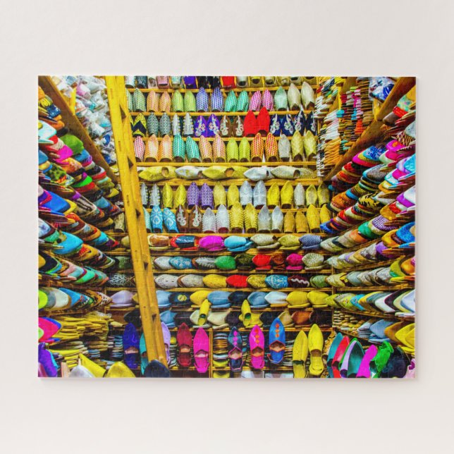 Puzzle Zapatillas Babouche marroquíes (Horizontal)