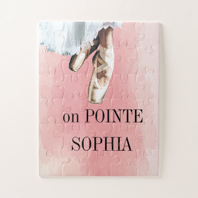 Puzzle Zapatos de ballet Pointe Pink Personal (Vertical)