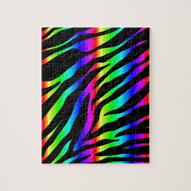 Puzzle zebra arco iris (Vertical)