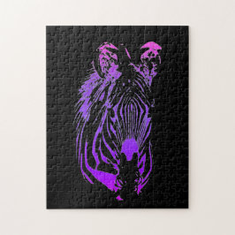 Puzzle Zebra arcoiris