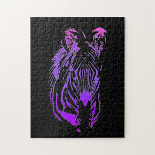 Puzzle Zebra arcoiris