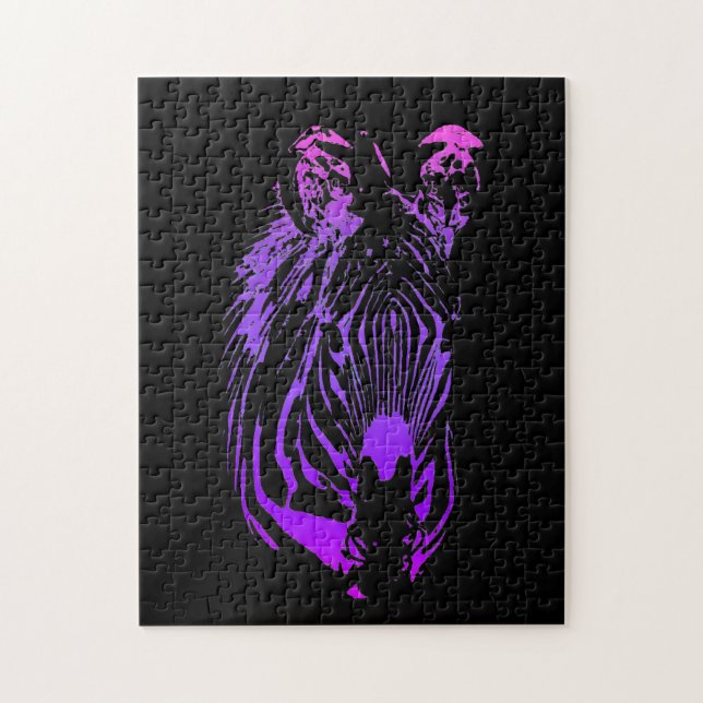 Puzzle Zebra arcoiris (Vertical)