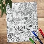 Puzzle Zen Doodle Art Swirls Balloons Colores para adulto<br><div class="desc">Arte de doodle zen con globos de aire caliente y giratorias relajantes en blanco y negro para colorear,  para mejores resultados por favor utilice marcadores o plumas de colores.</div>