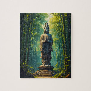 Puzzle Zen en el bosque de bambú