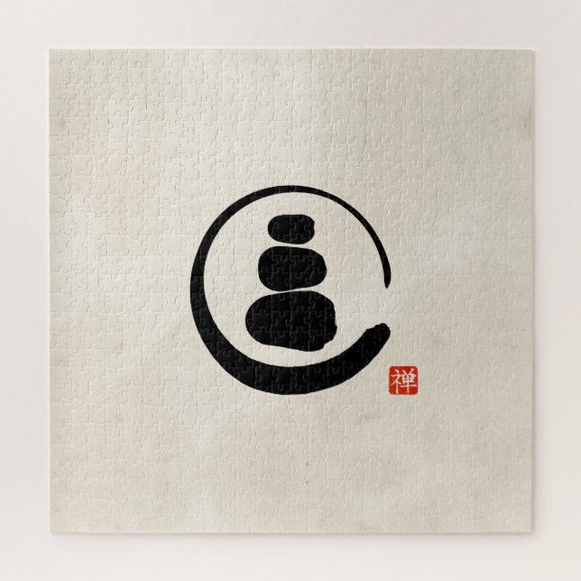 Puzzle Zen Enzo Círculo y piedras Zen (Vertical)