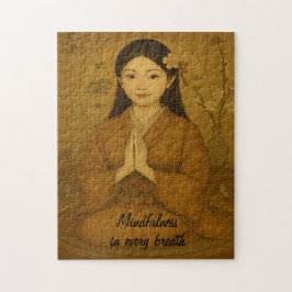 Puzzle Zen Meditación arte Misteridad Yoga Brown Personal