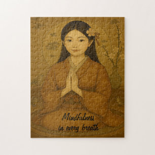 Puzzle Zen Meditación arte Misteridad Yoga Brown Personal