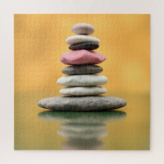 Puzzle Zen Piedras Espirituales Equilibrio Arte Terapéuti (Vertical)