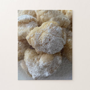 Puzzle Zeppole Fried Donut Dough Sugar Postre