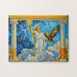 Puzzle Zeus con Águila y Relámpago en la Puerta del Templ