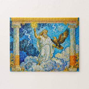 Puzzle Zeus con Águila y Relámpago en la Puerta del Templ