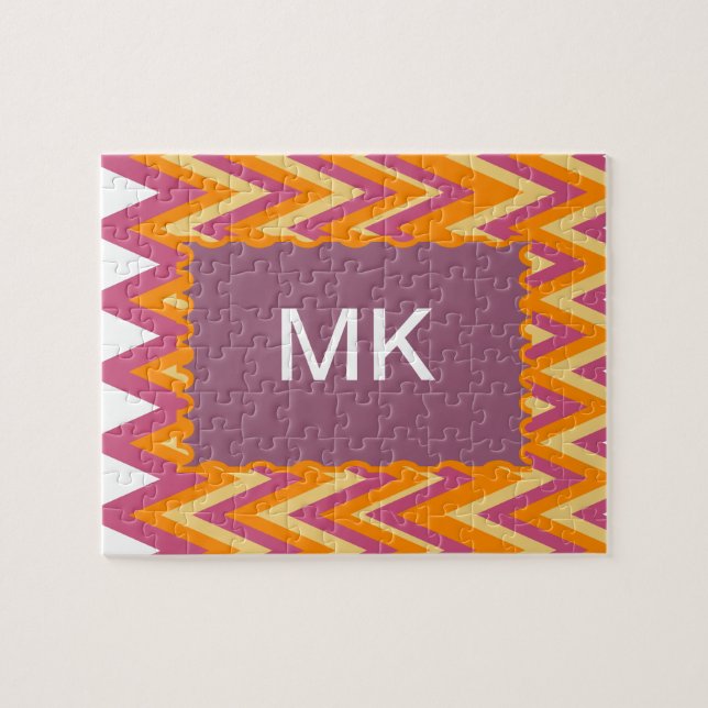 Puzzle ZigZag tribal azteca (Horizontal)