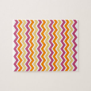 Puzzle Zigzag tribal vibrante