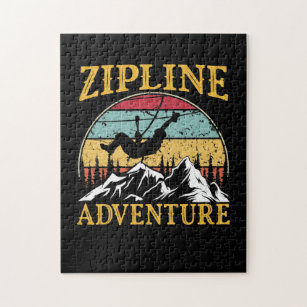 Puzzle Zipline de aventura retro ventilado