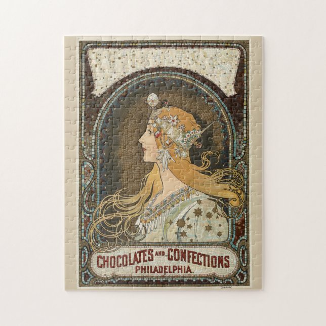 Puzzle Zodiac (1896) de Alphonse Mucha. (Vertical)