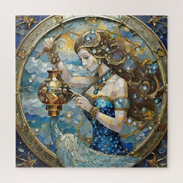 Puzzle Zodiac - Aquarius El Aguador (Vertical)