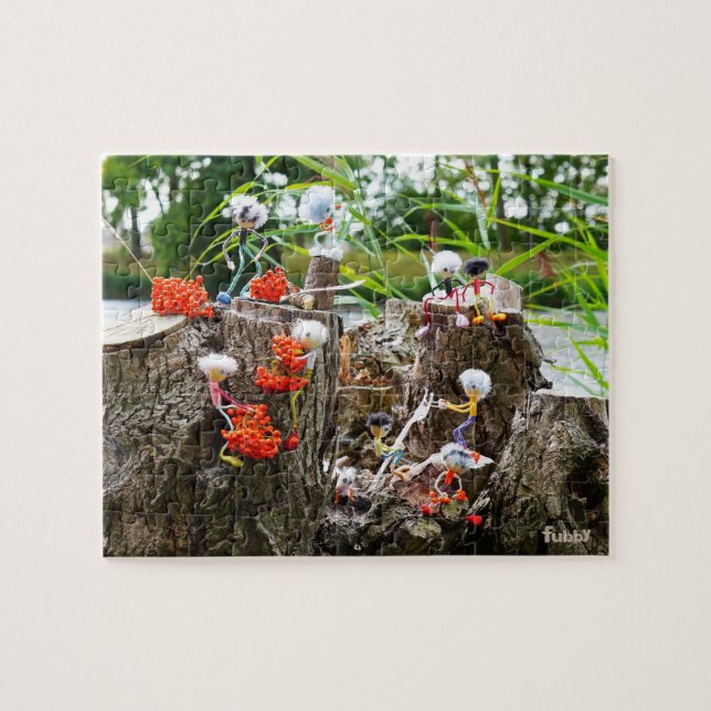 Puzzle Zoekplaatje van Fubby activiteit bessengevecht. (Horizontal)